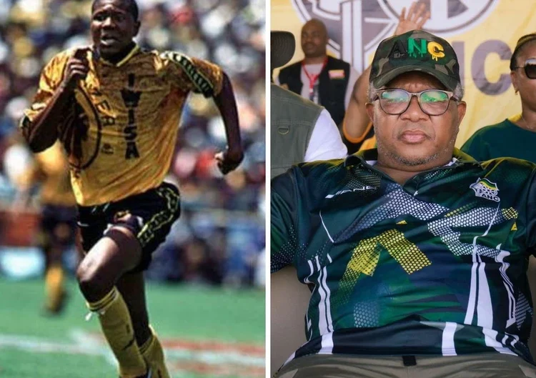 Fikile Mbalula decked out in Kaizer Chiefs Jersey